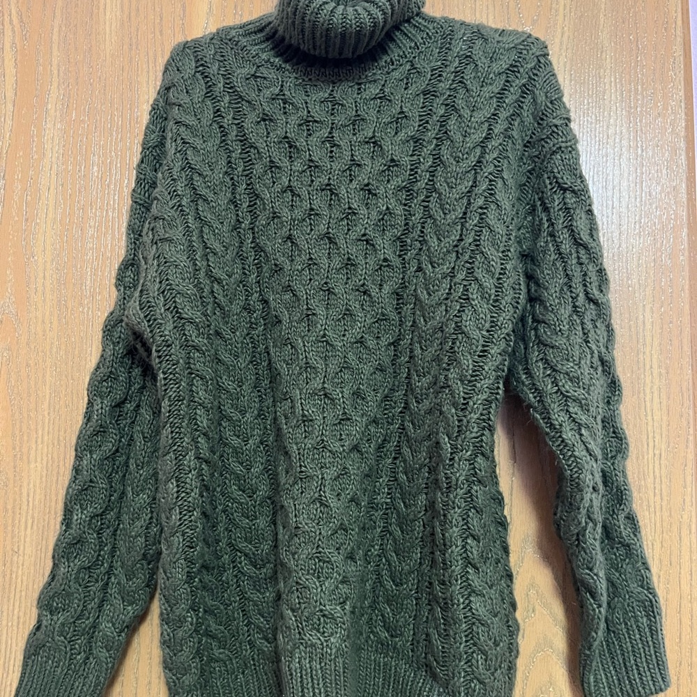 Cable Knit Turtleneck Sweater